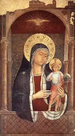 Madonna and Child Giving Blessings by Benozzo Gozzoli, 1449