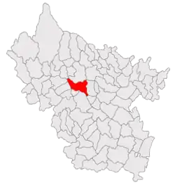 Location in Buzău County