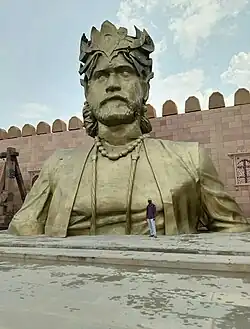 Statue of Bhallaladeva from Baahubali franchise