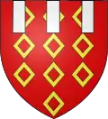 Arms of Olivier IV de Rohan seigneur de Montauban, showing three pendants beginning at the chief line of the shield