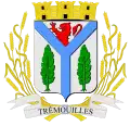 Official coat of arms of the commune of Trémouilles (adopted by the municipality in 2009), Aveyron.