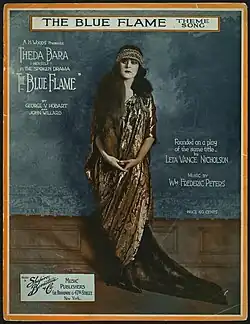Sheet music cover showing Theda Bara
