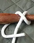 1. Almost a clove hitch...