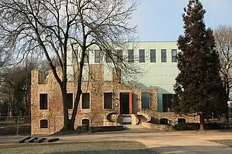 Manor house ruin with Kubus from southeast