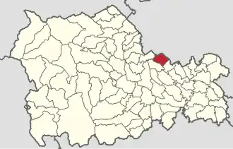 Location in Neamț County