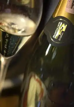 Bottle of Franciacorta
