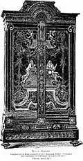 A Louis XIV armoire sold in 1882, and now in the Louvre