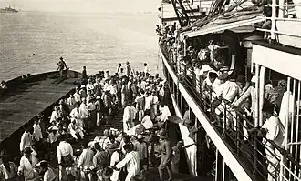 Indonesian prisoners being exiled to the Dutch camp of Boven-Digoel, 1927