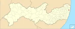 Location in the state of Pernambuco and Brazil