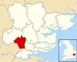 Brentwood shown within Essex