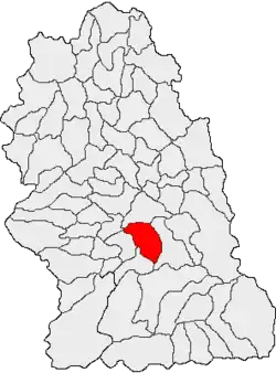 Location in Hunedoara County