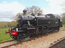 British Railways 2-6-2T Class Ivatt Two No. 41298 at Wootton