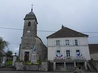 The town hall in Brussey