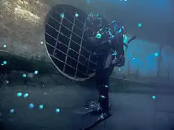 Inspecting a thruster grating