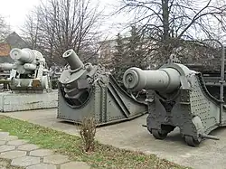 A M.16 far left at the National Military Museum, Bucharest, Romania