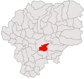 Location in Bistrița-Năsăud County