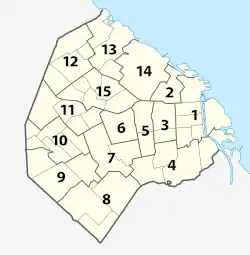 Location of Comuna 1