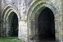 The north transept chapels.