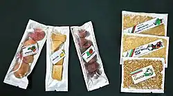Various types of space food