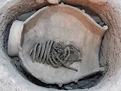 Infant burials in Iran, often placed under houses; a similar custom exists around Palestine