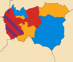 2015   Labour Party: 10   Liberal Democrats: 3   Conservative Party: 2   UK Independence Party: 1
