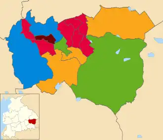 2022   Labour Party: 7   Liberal Democrats: 3   Conservative Party: 2   Green: 2   Liberal Democrats: 3   Burnley and Padiham Independent Party: 1
