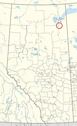 Location in Alberta