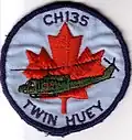 CH-135 Twin Huey badge worn by some Canadian Forces air and ground crew, 1980s