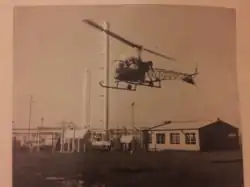 CIG started using Bell 47 helicopters in 1953 for chart readers access to and from the gas wells
