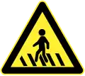Pedestrian crossing ahead