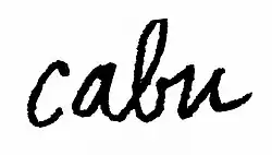 Signature of Cabu