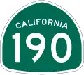 State Route 190 marker