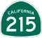 State Route 215 marker