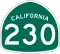 California State Route 230 shield