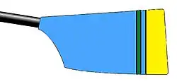 Image showing the rowing club's blade colours