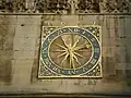 The Cambridge University Clock, set above the West door of Great St Mary's