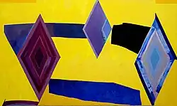 Cantos de Chile #3 (por Allende), J. Wolfe, 1977, acrylic, 72" x 120"