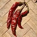 Dried Capsicum annuum Red chili pepper
