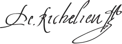 Cardinal Richelieu's signature