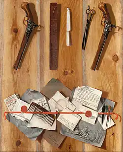 Trompe l´oeil, 1737 by Carl Hofverberg