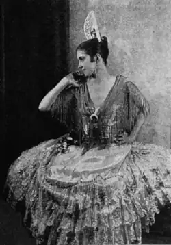 Carola Goya in a dance costume, from a 1929 publication