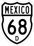 Federal Highway 68D shield