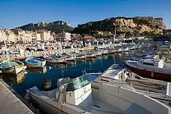 A quay (Port) in Cassis