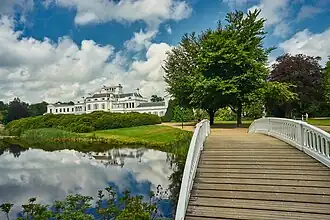 Cast iron bridge over the pond at Soestdijk Palace
