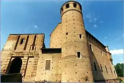 The 12th-century castle of Calendasco