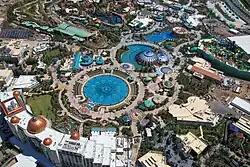 Aerial overview of Celestial Park.