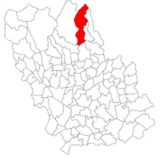 Location in Prahova County