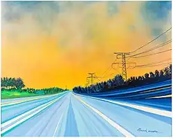 Route To Normandy – oil painting from cycle Romantic Landscape of 21st Century