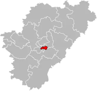 Situation of the canton of Angoulême-3 in the department of Charente