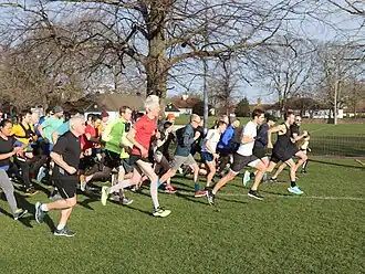 Start of a weekly Charlton parkrun (19 February 2022)